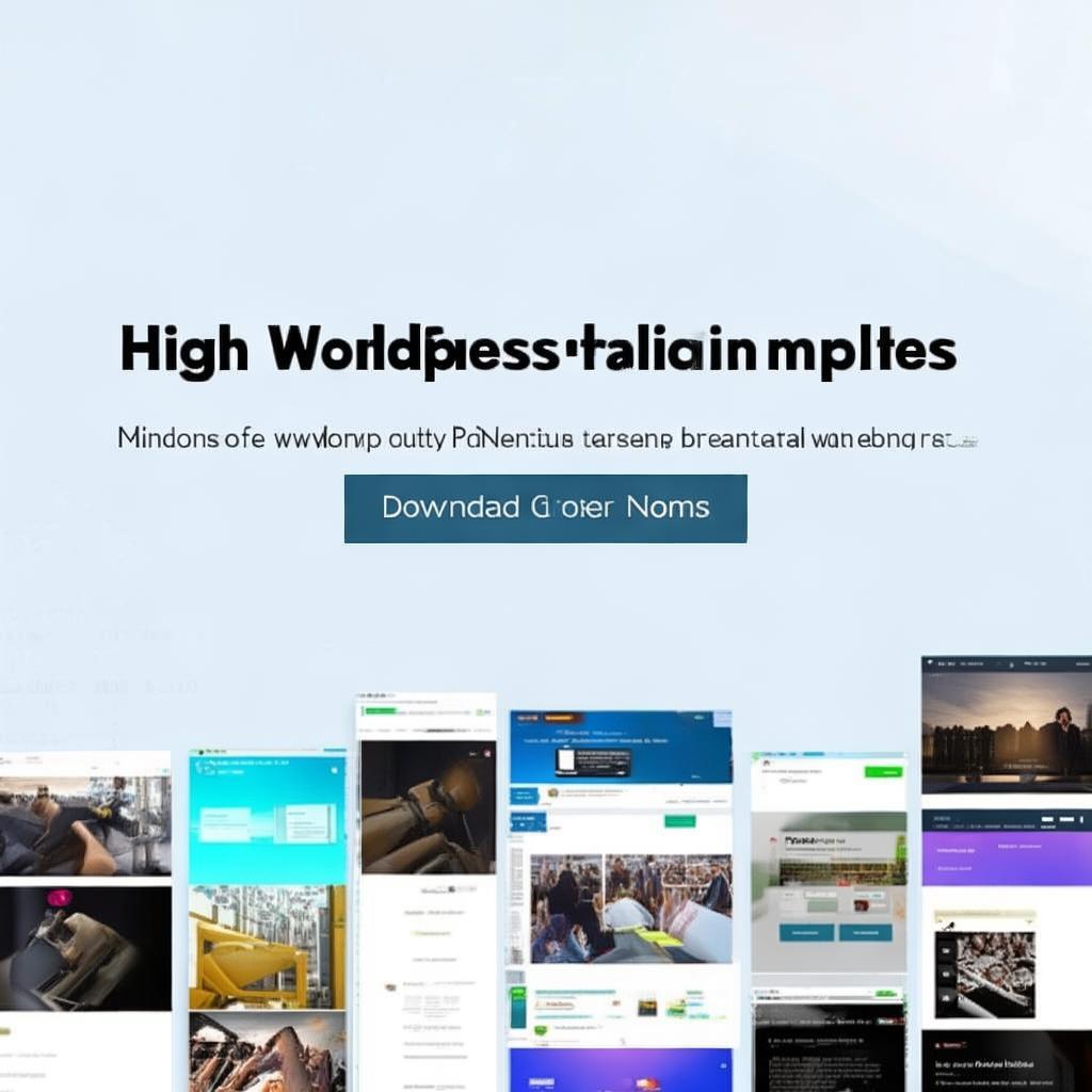 WordPress免费模板下载 | 高质量模板助你打造专业网站