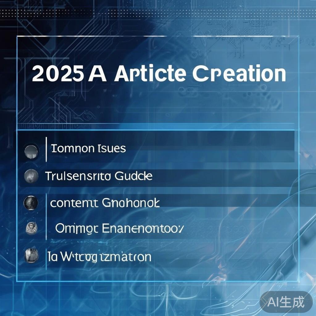 2025年AI生成文章常见问题排查指南：从原创度检测到内容优化